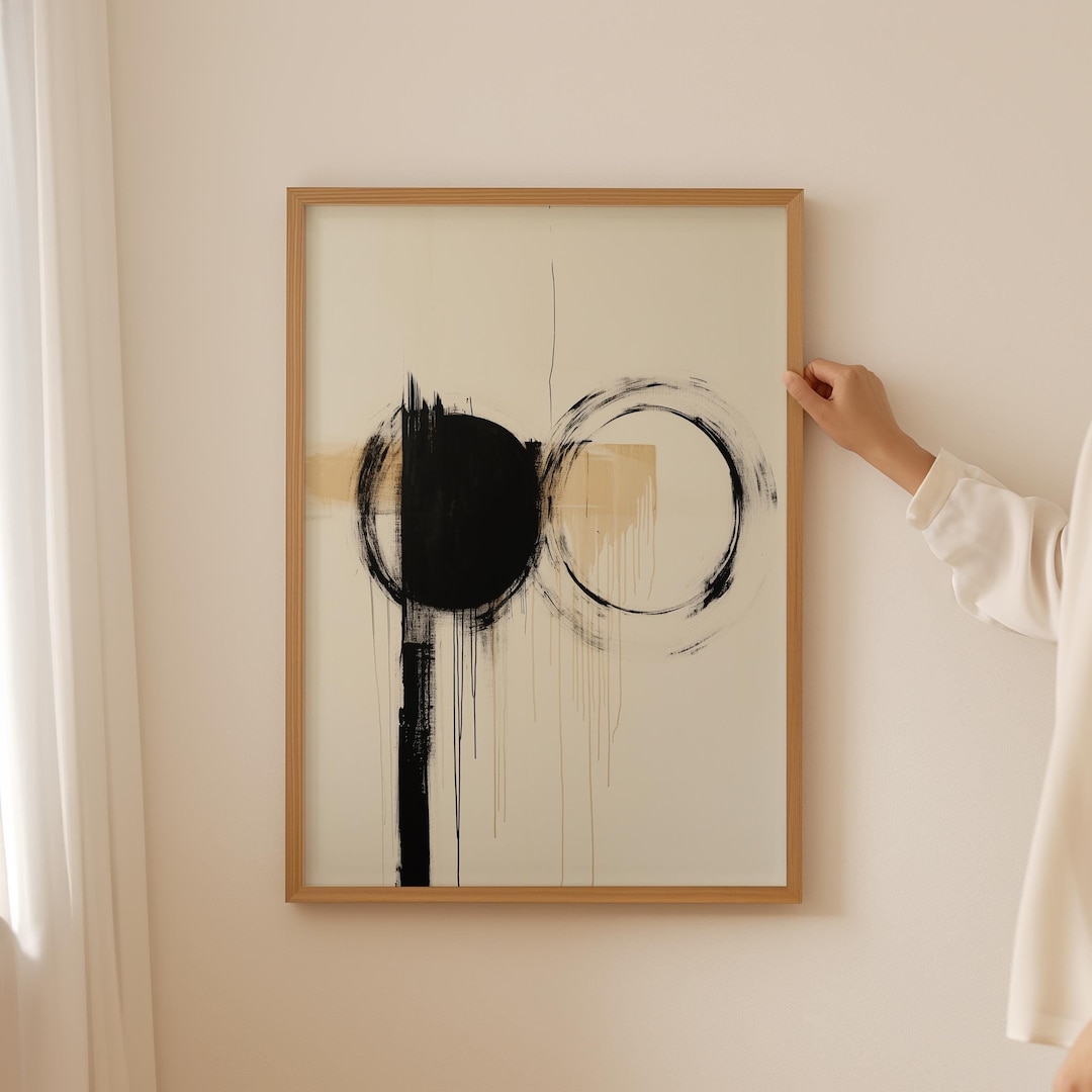 Abstract Japandi Art Print, Neutral Beige Wabi Sabi Poster, Japanese ...