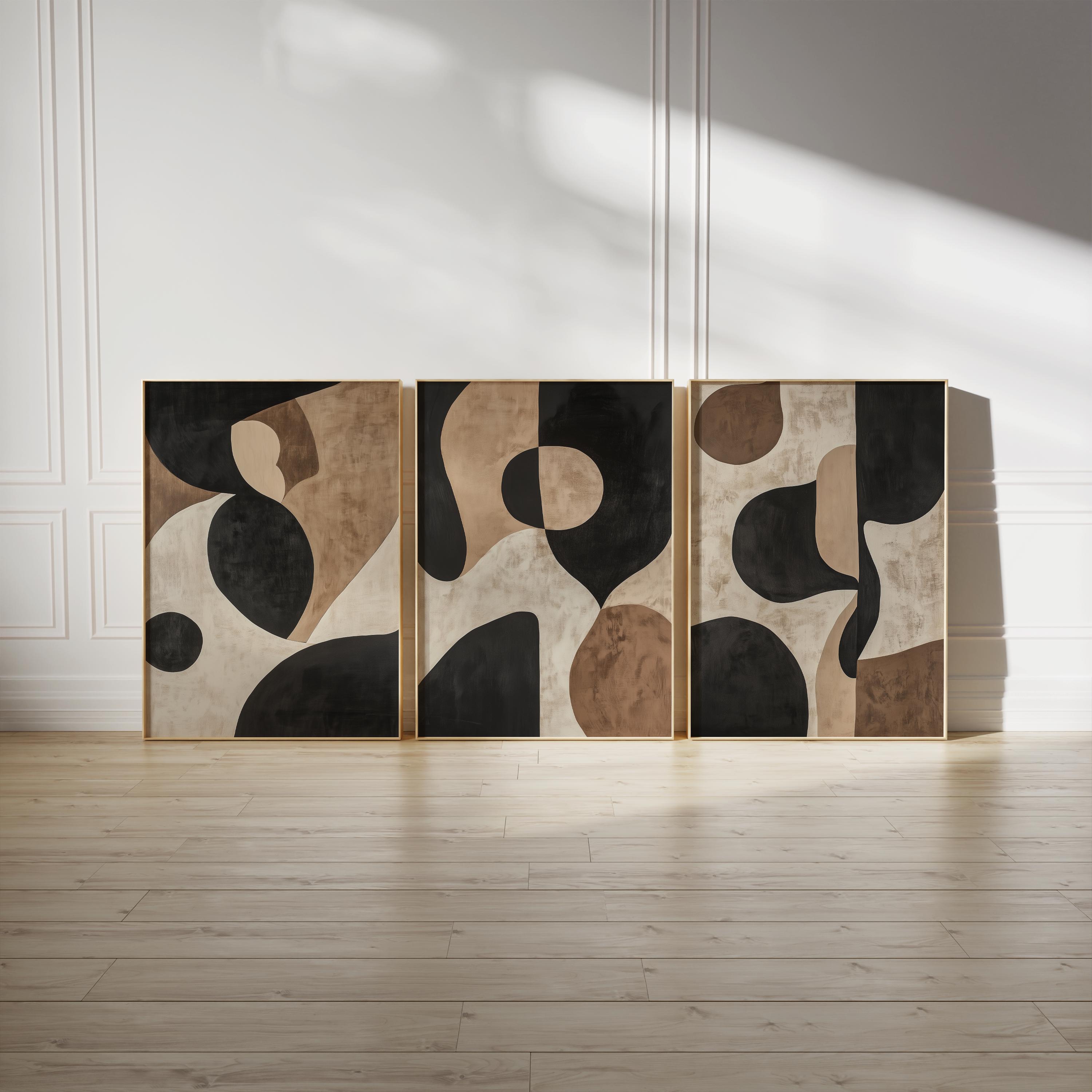 Set of 3 Japandi Prints– Three Piece Minimalist Wabi Sabi Wall Art for ...