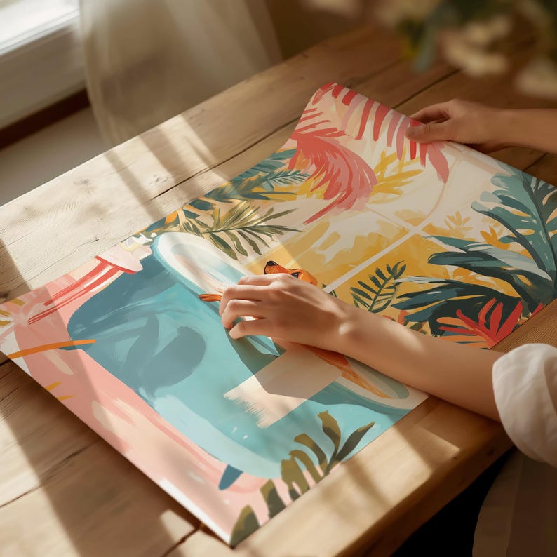 Poster per amanti dei cani: arte murale colorata e alla moda con cani, decorazione estetica funky per il bagno con stampa di bassotto, bassotto o cane bassotto, regalo per cane bassotto immagine 7