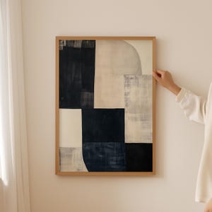 Abstract Wabi Sabi Print, Neutral Beige trendy Japandi Wall Art, Large Japanese Wall Art for aesthetic room decor, Abstract Japandi Poster