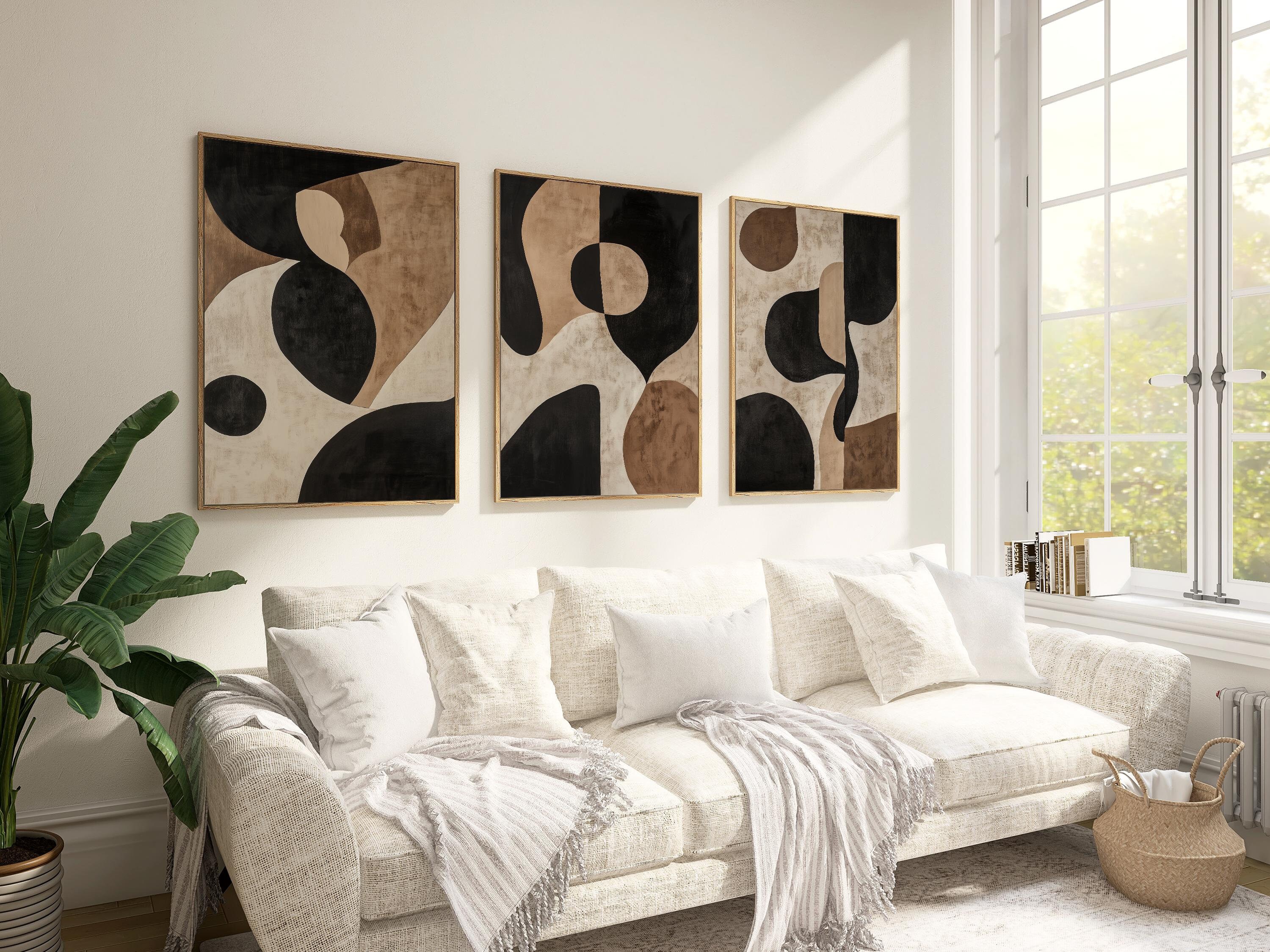 Set of 3 Japandi Prints– Three Piece Minimalist Wabi Sabi Wall Art for ...