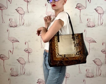 Vintage Marc by Marc Jacobs Snake Shopper Tote