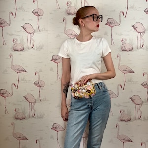 Vintage Bebe 3D Floral Clutch to Crossbody Bag