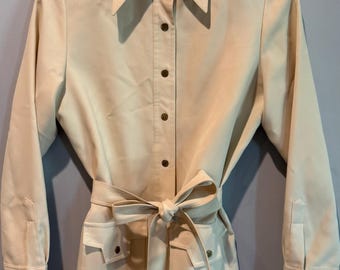 Sir James Vintage 70s Beige Belted Jacket Size M
