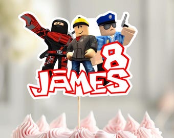 Personalized Gamer Cake Topper, Video Game Birthday Decor (Digital Download)