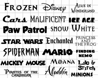 20+ Cartoon Font SVG TTF Font For Cricut Silhouette Cutting Crafting Canva Font Download Digital File Font Bundle