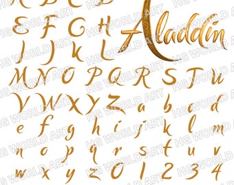 aladdin font, aladdin svg, aladdin font svg, aladdin font cricut, aladdin font silhouette, aladdin cuttable font-ink