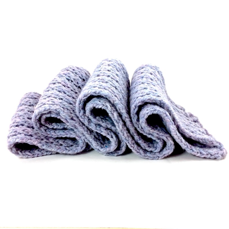 Download Lavender Hand-knit Scarf Continental Rib Scarf in Lavender ...