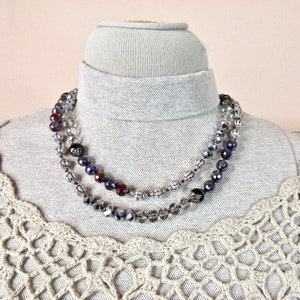 Long Hand-knotted Necklace with Metallic and Glass Beads A Fine Fat Tuesday' Item 1591 image 9