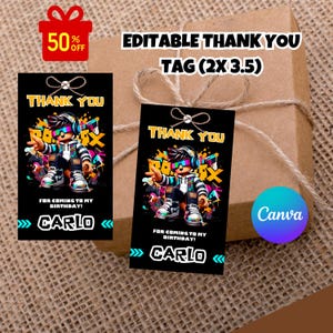 thank you tags, birthday favor tags, thank you tags, birthday tag for kids, kids birthday tags, gift tags, party favor
