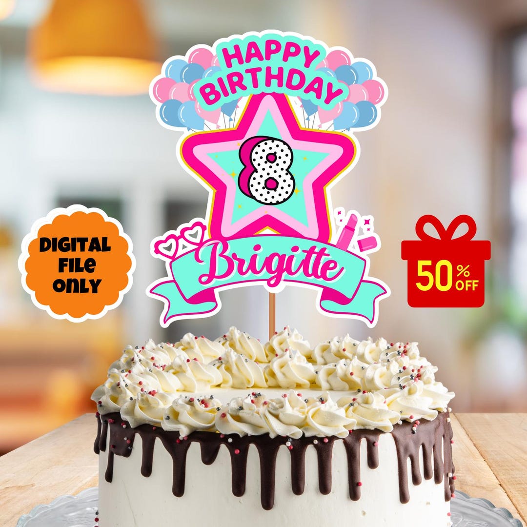 personalize-little-doll-birthday-cake-topper-girl-customizable-fashion-doll-cake-topper-with-free-cupcake-toppers-printable-cake-decoration-etsy for Birthday Cake Topper Printable Free Personalize Little Doll Birthday Cake Topper Girl Customizable Fashion Doll Cake Topper With Free Cupcake Toppers Printable Cake Decoration - Etsy for Birthday Cake Topper Printable Free