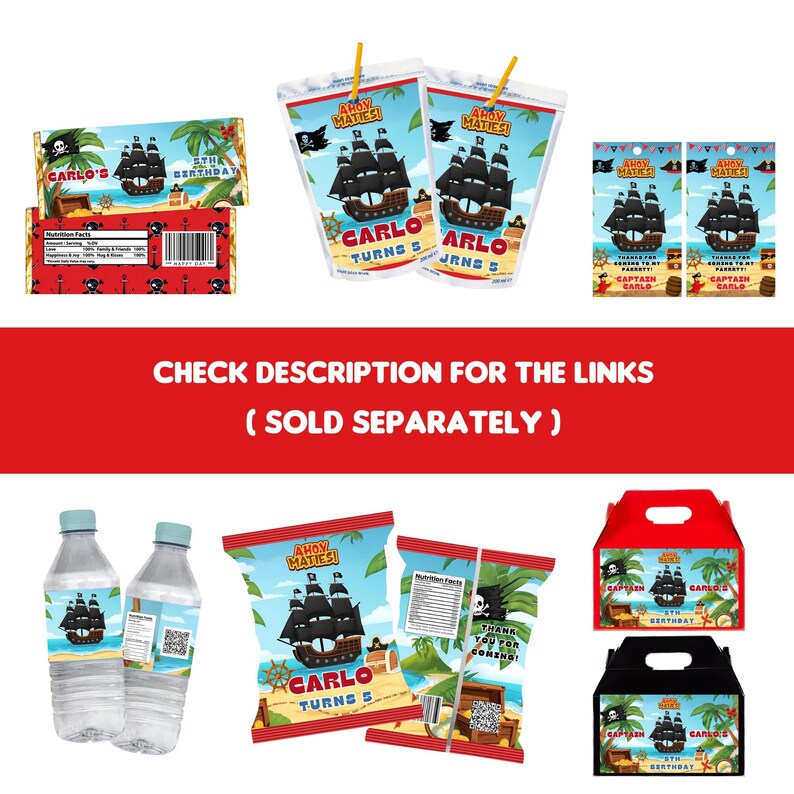 Treasure Wrapper Editable Pirate Chip Bag Wrapper Labels, Pirate Bag Wrapper Labels ...