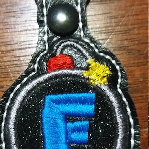F Bomb Meme Embroidered Keyfob Keychain Funny Saying