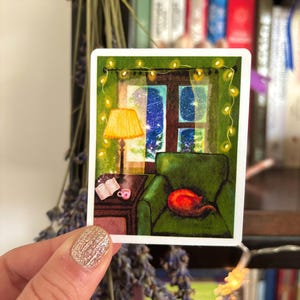 Cozy Night In Sticker