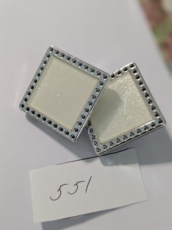 Square Statement Earrings | Modern Geometric Stud… - image 5