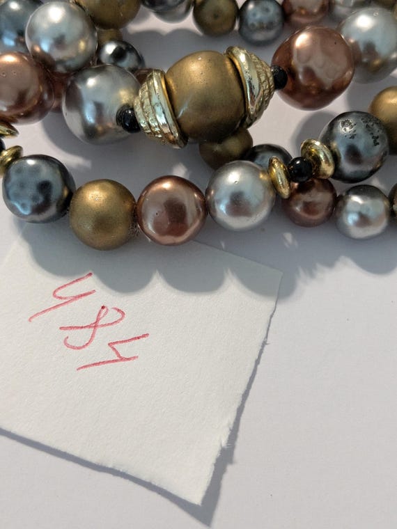 Multicolor Beaded Layered Statement Necklace – Ch… - image 6