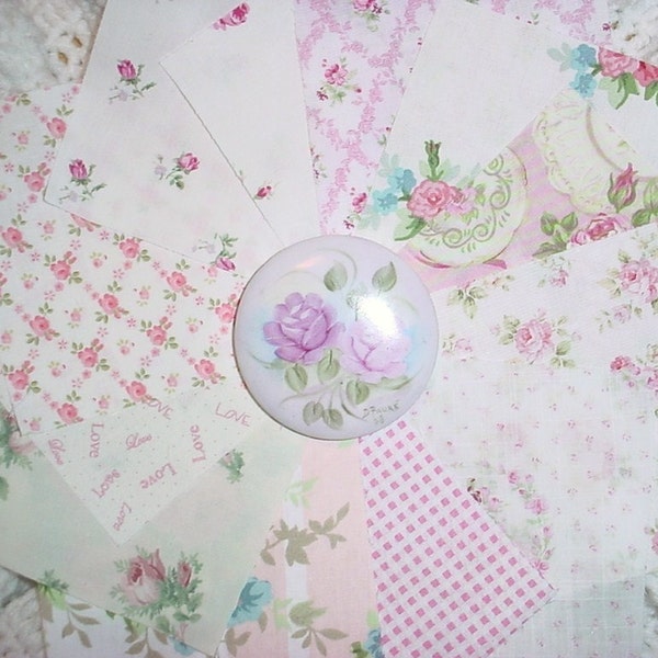 250   4.75  Quilt Squares  Roses   5442