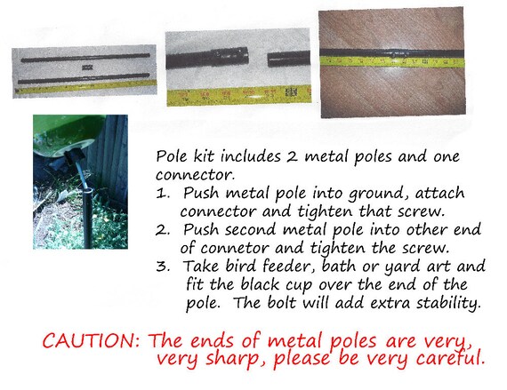 Bird Feeder Pole Etsy