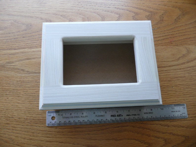 Poplar wood box 8 X 6 X 2 ready for your design image 5
