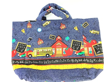 Cloth Bag with School House theme