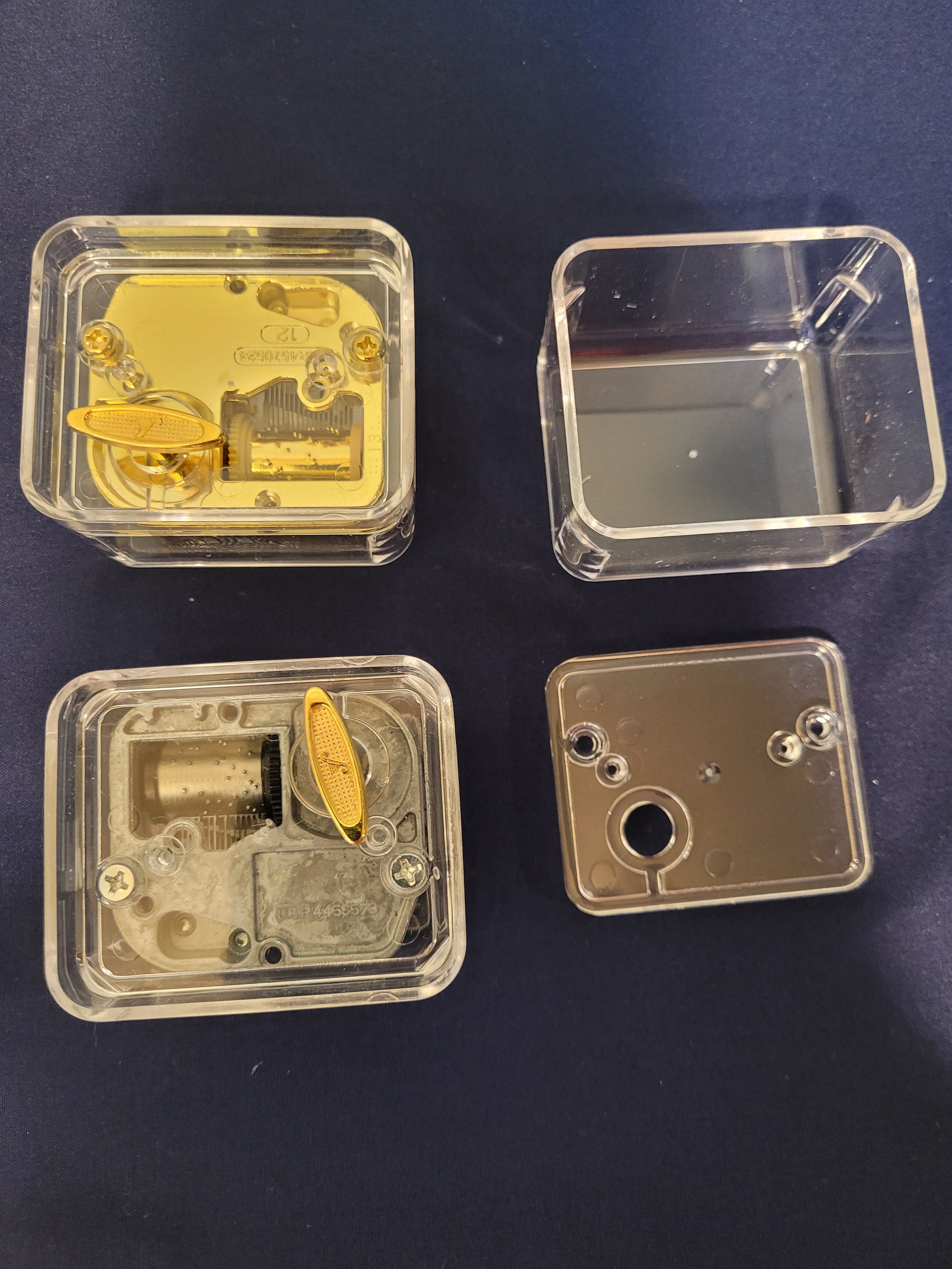 Acrylic music box top