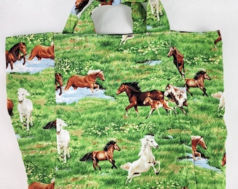 Market Bag with wild horses