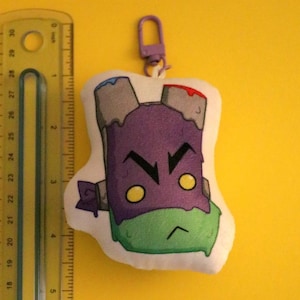 rottmnt Dakimakura Plushie Donnie Ice Cream Popsicle Keychain + Sticker