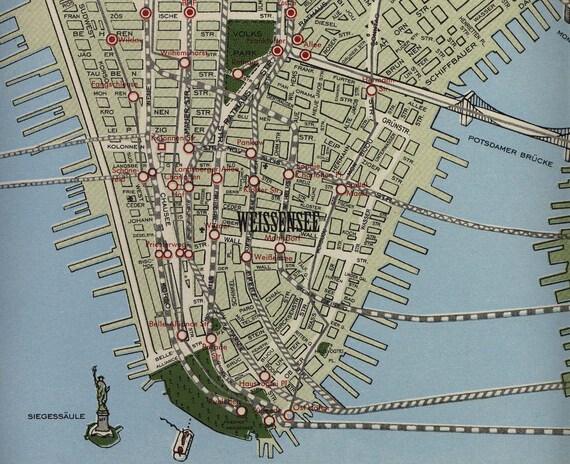 NEU-YORK, a 4-color lithograph (27" x 43") by Melissa Gould aka MeGo