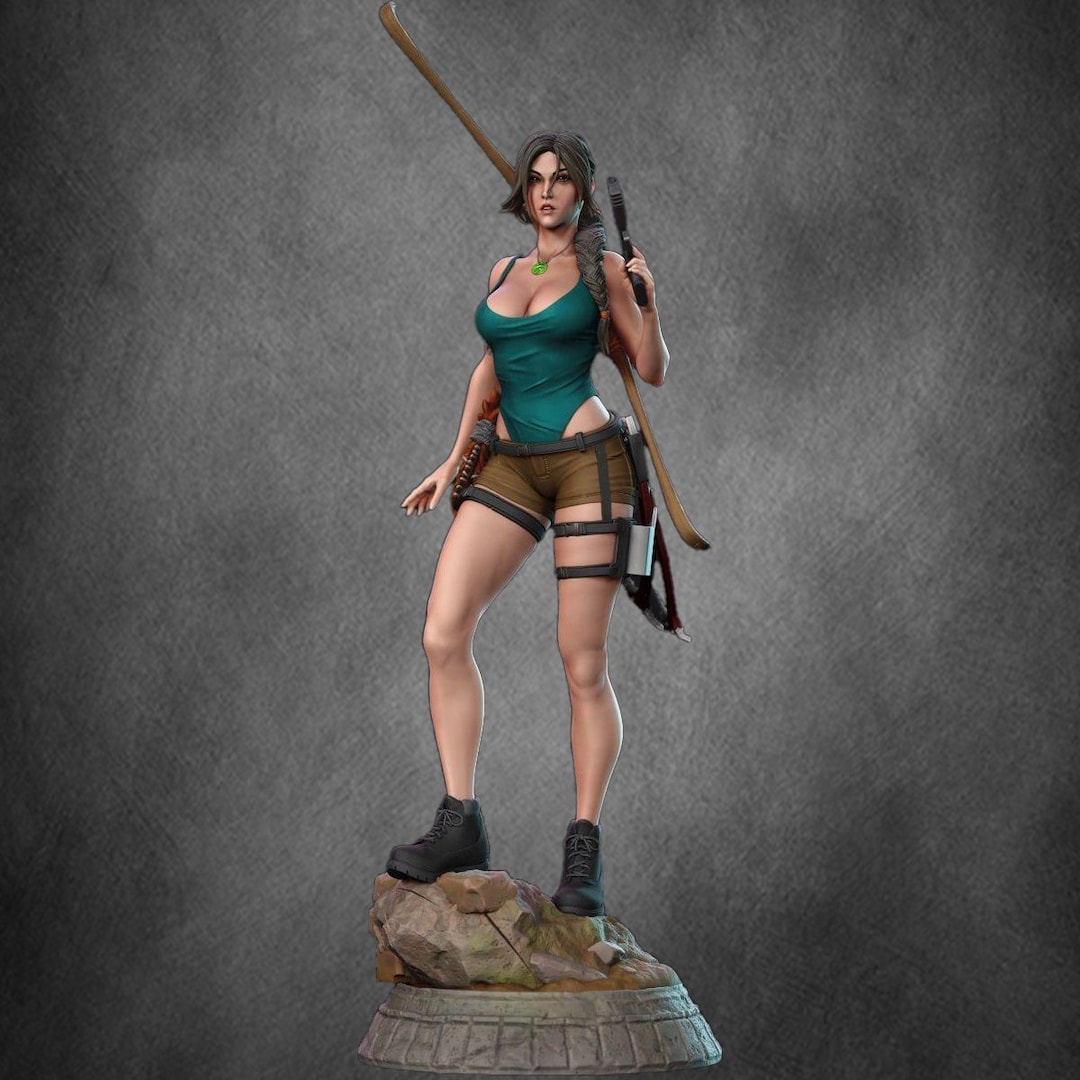 Lara Croft 3D Model Digital Download in STL Format Iconic Game ...