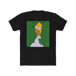 Hilarious Homer Simpson backs into bushes Graphic Tee, Funny T-Shirt, Gift for Men and women, the Simpsons Meme Shirt, Quirky Apparel