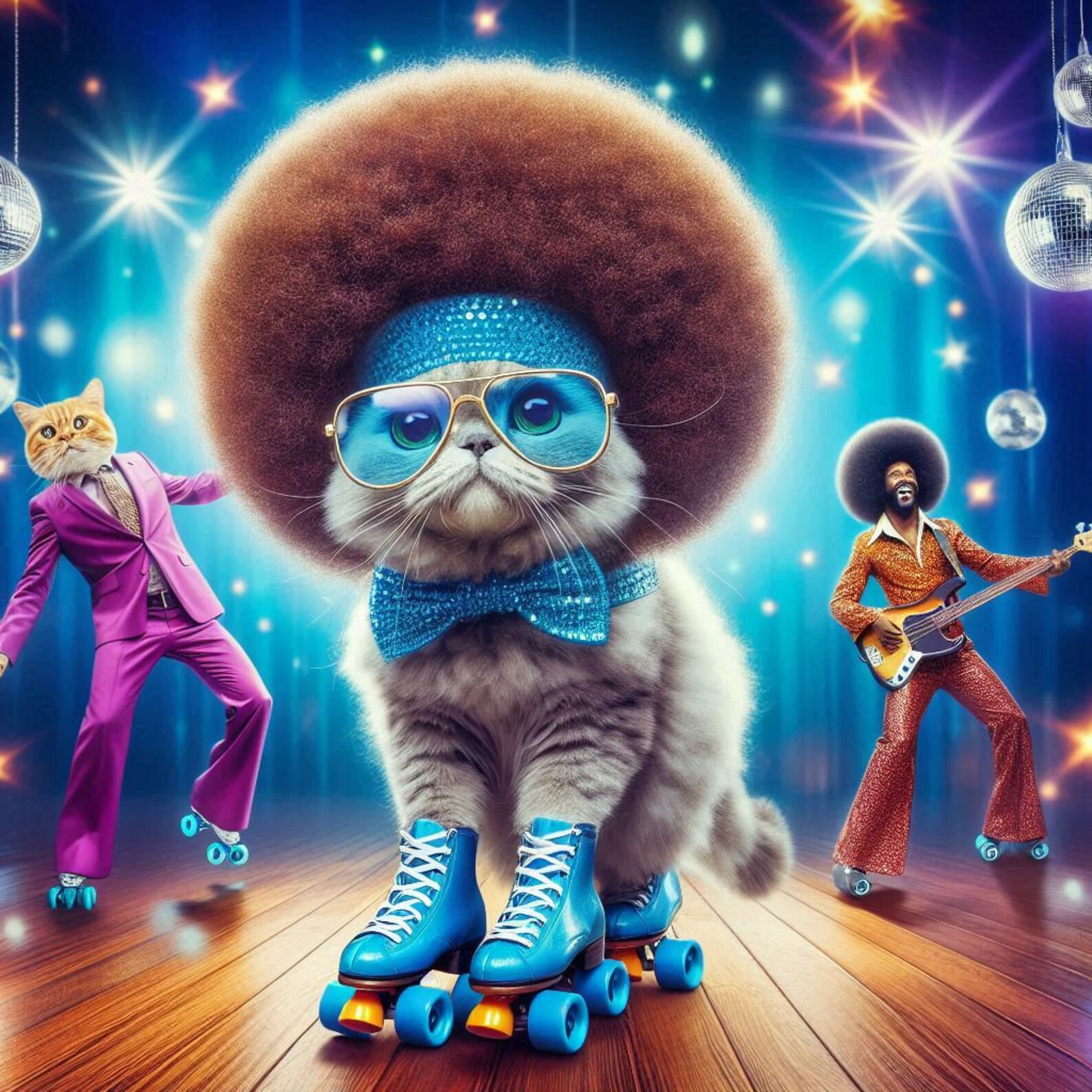 Disco Rave Cat Disco Cats - Etsy