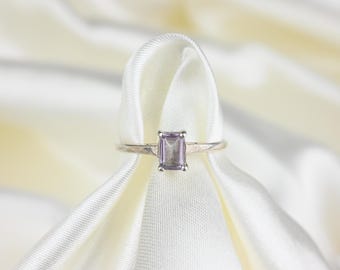 Amethyst Ring, Sterling Silver Ring, 925 Sterling Silver, Silver Ring, Size 9 Ring, Amethyst Ring, Vintage Amethyst, Vintage Ring, Vintage