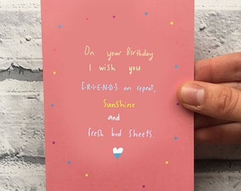 FRIENDS on repeat card cc155