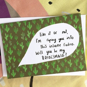 Will you be my bridesmaid card cc147 image 1