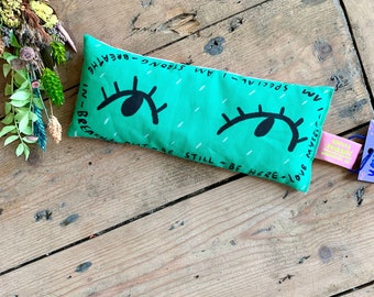 Green eyes handmade lavender eyebag