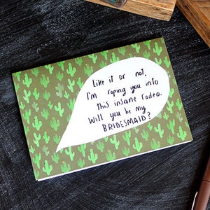 Will you be my bridesmaid card cc147 image 3