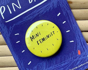 Medium badge: Mini feminist / On a journey / In retrograde