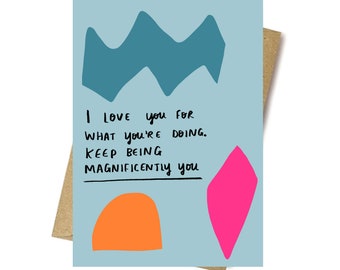 Keep being magnificently you card cc460