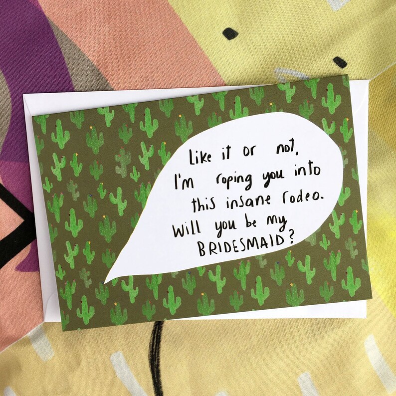 Will you be my bridesmaid card cc147 image 1