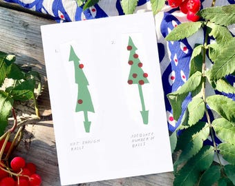 Holiday card: Balls cc61