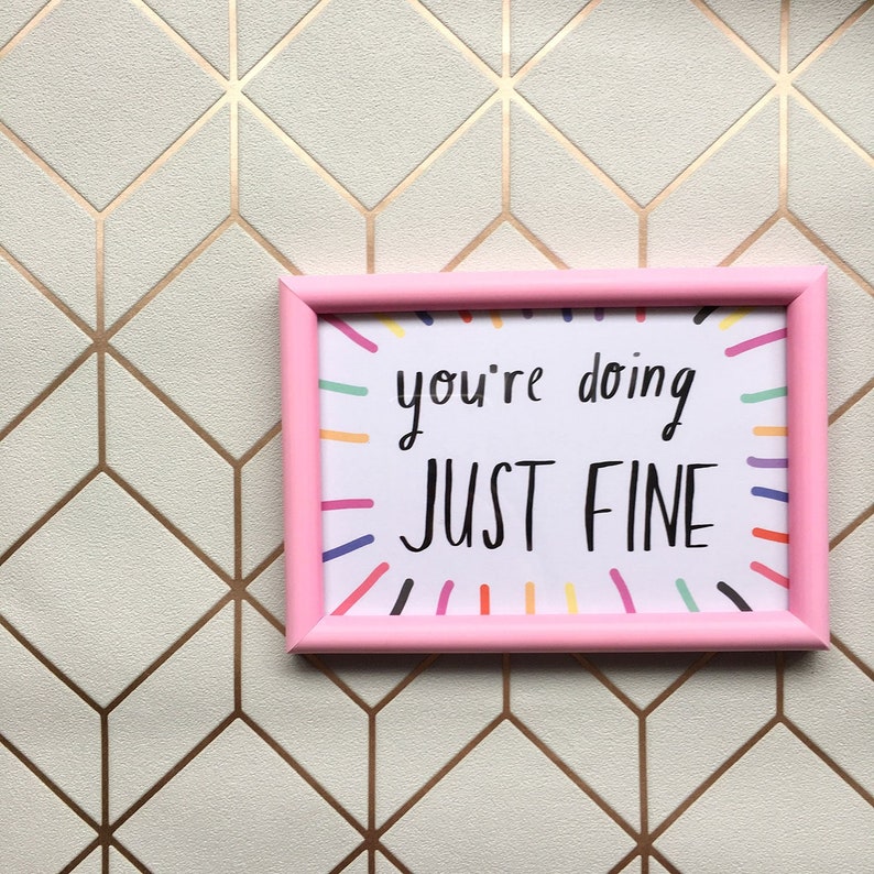 You/'re doing JUST FINE card cc225