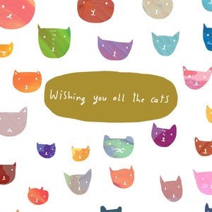 Wishing you all the cats card cc139