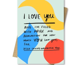 Keep loving wonderful you card