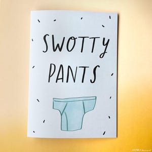 Tarjeta swotty pants cc221 exámenes de graduación A-Levels GCSE aprobado