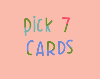 Elige 7 cartas cualesquiera