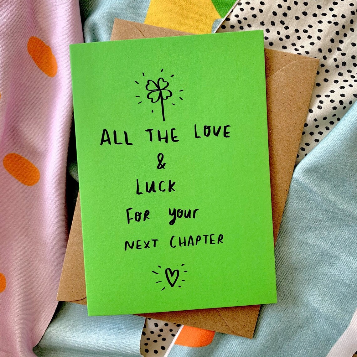 All The Luck And Love For Your Next Chapter Cc395 Etsy
