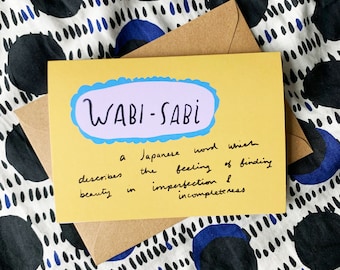 Wabi-Sabi card cc359