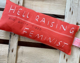 Hell Raising Feminist handmade lavender eyebag