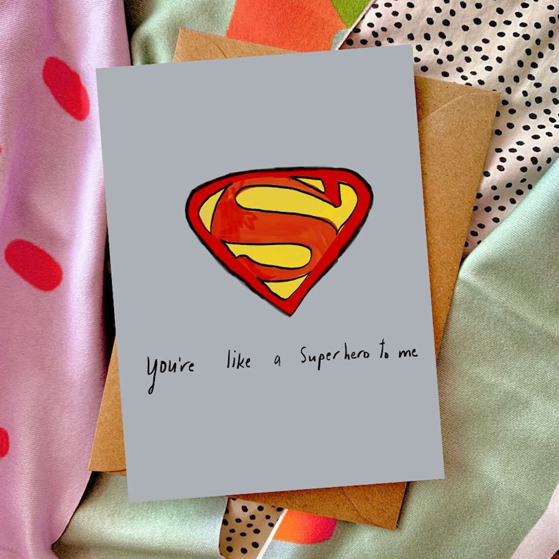 You're like a superhero to me card cc160 image 1