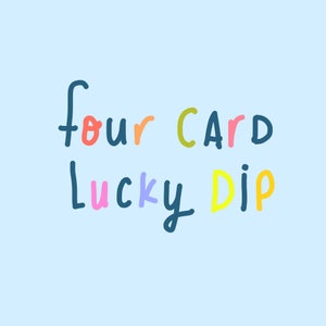 Quatre cartes chanceux dip